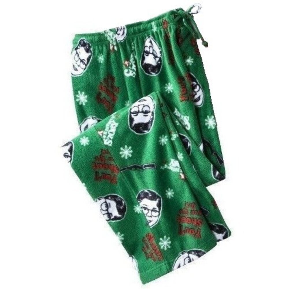 New! A Christmas Story Fleece Lounge Pants Pajama Bottoms